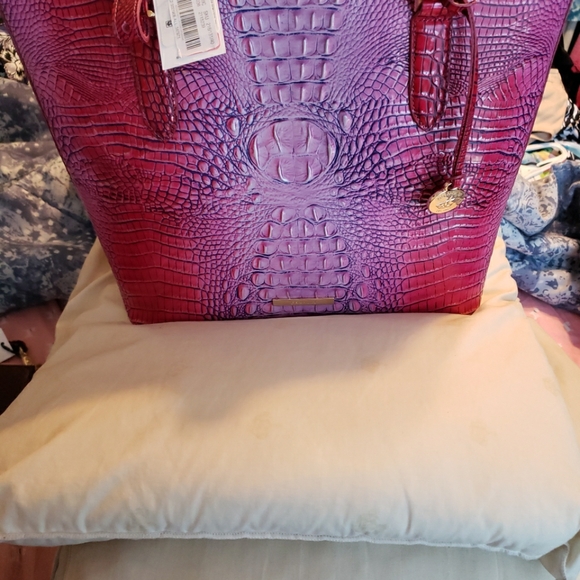 NWT Brahmin Misha Jazzynova Ombre Genuine Leather Tote Bag - Picture 7 of 12